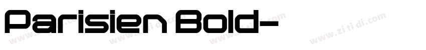 Parisien Bold字体转换